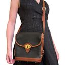 Dooney & Bourke Vintage  Cavalry Spectator Black British Tan AWL P76 Shoulder Bag Photo 1