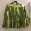 Ruby Rd Green  babydoll bowlero peter pan collar short jacket pleated hem Photo 1