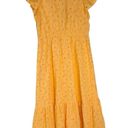 Rails  Tina Embroidered Eyelet Cotton Midi Dress in Marigold Size S NWT Photo 6