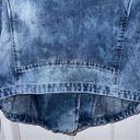 Diesel  De Lupus Denim Jean Biker Moto Jacket Belt, size xs, blue breasted *RARE Photo 8