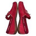 Patagonia Women’s  Waxed Red Kula Suede Moccasins Size 7 Photo 2