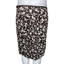 Ralph Lauren Lauren  Skirt Women 4 Petite Brown White Floral Flower Pencil Preppy Photo 3