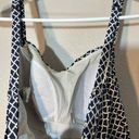 L.L.Bean  tankini swimsuit top womens size 8 Black White Print UPF 50+ Photo 2