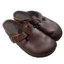 Birkenstock Boston Oiled Brown Leather Clogs 🔥 Photo 0