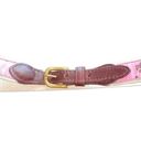 Dover Saddlery Equestrian Horse Ribbon Overlay belt with leather billets sz 28/L Photo 3