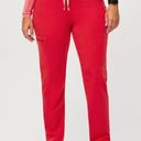 FIGS Neon Red Yola High Waisted Tall Skinny Scrub Pants Photo 0