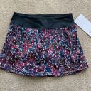 Lululemon NWT  Pace Rival Skirt Skort 4 Long Floral Photo 0