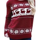 POL Christmas Sweater Reindeer & Snowflakes Photo 10