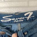 Seven7  Skinny Easy Fit Cropped Capri Length Roll Cuff Blue Jeans Denim Size 4 Photo 7