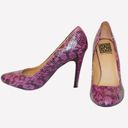 Pour La Victoire Pour La Victorie Heels 9 Pumps Haya Snake Print Pumps Fuschia Party Vacation Photo 3