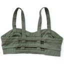 American Eagle Cage Strappy Back Cut Out Bralette Olive Green Unlined Size Small Soft Stretchy Photo 3