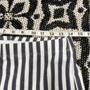 Karen Kane  wide leg cropped pants striped Small elastic waist pull on Photo 3