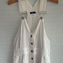 Urban Outfitters White Linen Overalls Photo 0