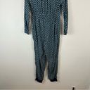 Anthropologie  Alexandra Farmer | Flannel Lounge Jumpsuit Green and Blue Size XS Photo 7