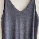 Papaya  Grey and Black Flowy Tank Top, Mesh V-Neck Tank Top, Size Medium Photo 2