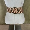 Fossil Women’s Wide Woven Leather Belt  Size Medium  0-35 Inches Photo 8