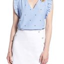 Nordstrom 1901 Blue Anchor Sleeveless Top Photo 0