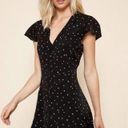 Sugar Lips  Rockaway Heart Mini Dress in Black Button Front V-neck Size Small Sz S Photo 8