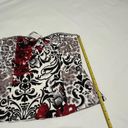 White House | Black Market  Sz 10 Bustier Top NWT White / Black Red Flowers Floral Photo 1