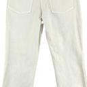 Good American  Womens Size 0/25 Jeans Cream Straight Leg Denim Pants TINY FLAW Photo 7