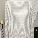 Vince  sheer off white with gold stripe top. Size M. Photo 0