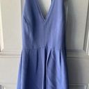 J.Crew  NWT 100% Silk Women’s Halter Neck  Fit & Flare Dress Blue Size 2 Petite ￼ Photo 0