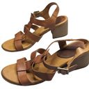 Kork-Ease Korks  Cornelia Cognac Brown Leather Block Heel Gladiator Sandals 11 Photo 6