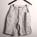 American Vintage Vintage 90s High Waist Pastel Floral Denim Shorts size 11 Photo 0