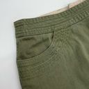 Vintage Olive Green Mini Skirt Stretch‎ High Waisted Preppy Zip Photo 3