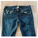 True Religion  Women’s Joey Blue Denim Dark Wash Flare Jeans Low Rise Size 31 Photo 1