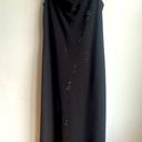 Jones New York VINTAGE  Cowl Neck Black Beaded Evening Gown Size 10P Photo 0