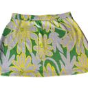 ZARA  Floral 70’s Retro Mini Skirt Gray Yellow Green Size Large Photo 1