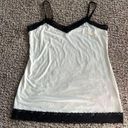 Fashion Bug cream Tanktop trimmed in lace size large Photo 0