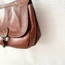 Patricia Nash  Heritage Collection Cognac Smooth Leather London Saddle Crossbody Photo 55