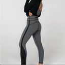 Kittenish Millia Black and Grey Stripe Leggings Photo 1