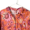 Alexis 🆕  Emotion Floral Shirt Dress in Orange Blossom Sz L Photo 3