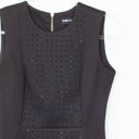 Karl Lagerfeld  Black Embellished Sleeveless Midi Sheath Dress Size 4 Photo 1