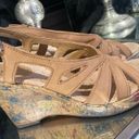 Born concept EUC B.O.C.  Womens Size:7 Brown Cork Wedge Strappy Slingback Sandals Photo 2