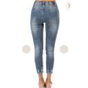 One Teaspoon  Jean Women 24 Blue Denim Distressed High Waist Freebirds II Skinny Photo 10