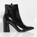 Boohoo  WIDE WIDTH POINTED BLOCK HEEL SHOE BOOT black size 8 new without box Photo 1