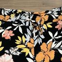 Roxy  Black Floral Print Pull On Beach Pants. Size S Photo 2