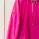 Nike  Vintage 90s Hot Pink Purple Stripe Packable Fannypack Windbreaker Jacket L Photo 3