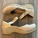 Dansko  ‘Sand Dollar’ Jute Mary Jane Leather Espadrille Clogs Photo 0