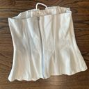 Huelley Rose White Denim Lace Up Corset Size Medium In Pristine Condition Photo 5