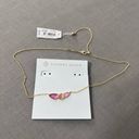 Kendra Scott  Ivy gold Short pink Pendant Necklace in Deep Blush Mix Photo 3