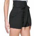 DKNY NWT Size 16 Black Cute  Women's Tie-Waist High Rise Shorts Photo 0