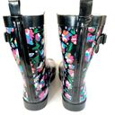 Capelli New York  Women Mid-Calf Rubber Rain Boots Lined Cozy Floral Flowers 9 Photo 4