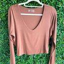 Naked Wardrobe NWT -  Longe Sleeve Crop Photo 0