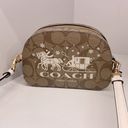 Coach  Mini Serena Satchel In Signature Canvas With Horse And Sleigh CN708 Photo 0