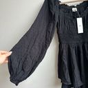 Urban Outfitters NWT  Black Milk Maid Dot Smocked Puff Sleeve Romper Size Small Photo 6